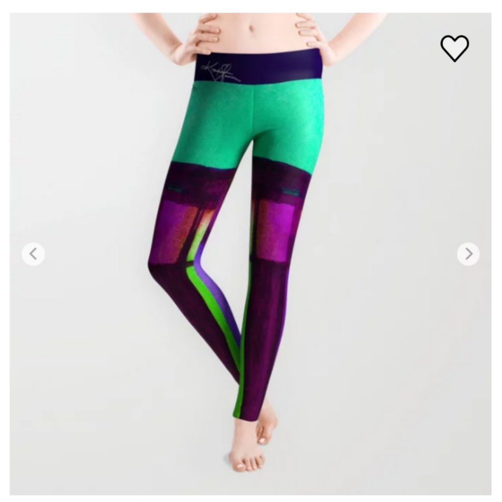 Society6 Leggings - "Color Block 4 by Kathy Morton Stanion"